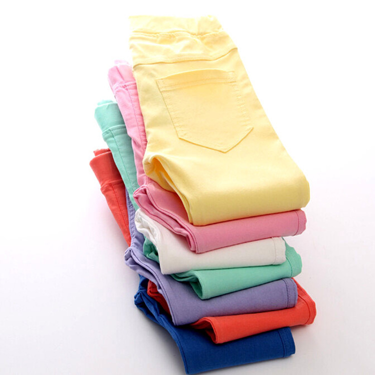 Pencil Pants Stretch Baby Ankle Tight Pants Slim Fit Medium and Large Children&#039;s Leggings Imitation Jeans Special Offer
