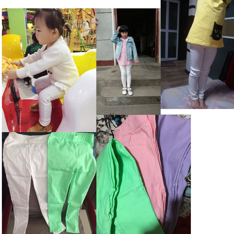 Pencil Pants Stretch Baby Ankle Tight Pants Slim Fit Medium and Large Children&#039;s Leggings Imitation Jeans Special Offer
