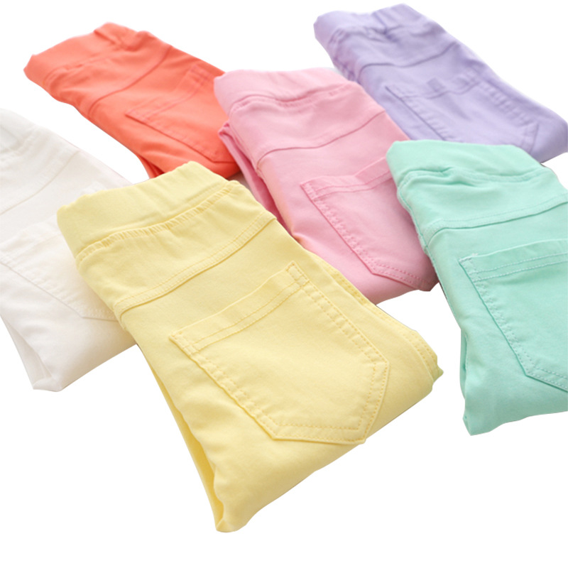 Pencil Pants Stretch Baby Ankle Tight Pants Slim Fit Medium and Large Children&#039;s Leggings Imitation Jeans Special Offer