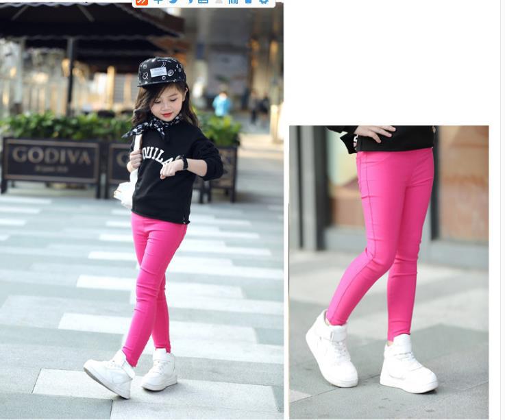 Pencil Pants Stretch Baby Ankle Tight Pants Slim Fit Medium and Large Children's Leggings Imitation Jeans Special Offer