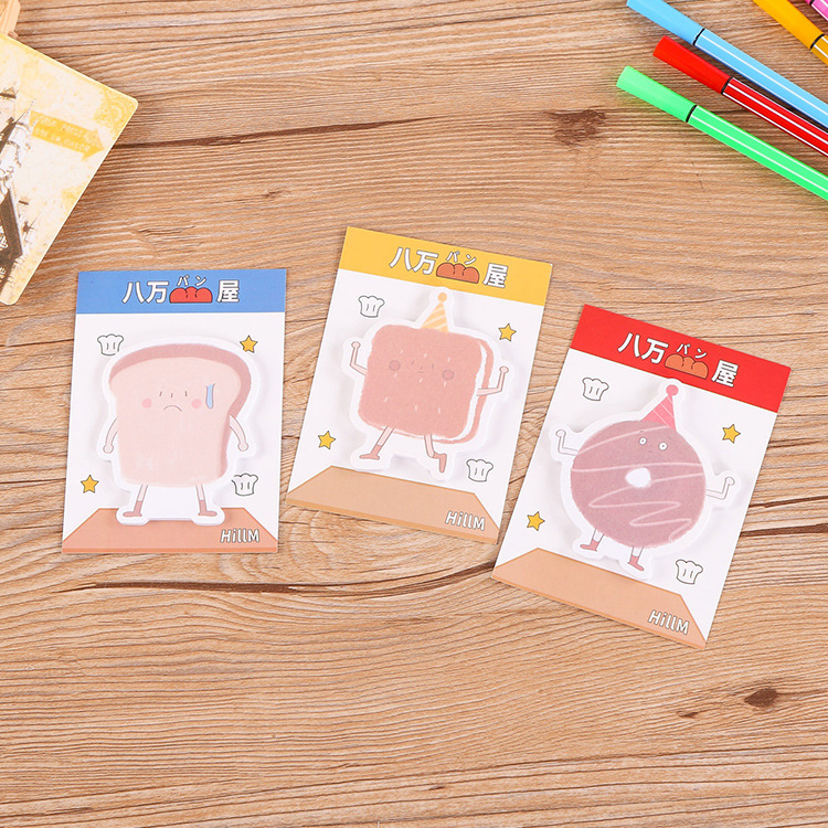 Factory Wholesale Creative Sticky Note Simple Note Paper Cartoon Special-Shaped Message Nth Sticker Notepad Custom Logo