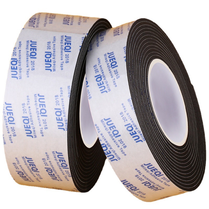 Bowtape Eva Black Strong Adhesive Double-Sided Tape Window Door Crack Windproof Car Sound Insulation Damping Tape