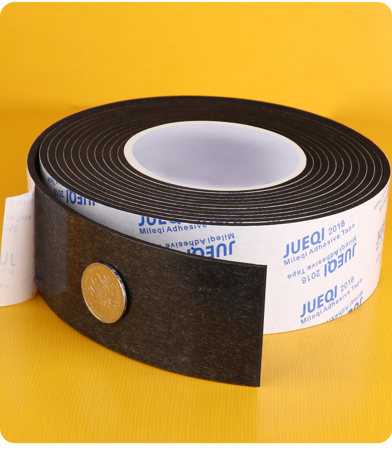 Bowtape Eva Black Strong Adhesive Double-Sided Tape Window Door Crack Windproof Car Sound Insulation Damping Tape Bowtape Eva Black Strong Adhesive Double-Sided Tape Window Door Crack Windproof Car Sound Insulation Damping Tape