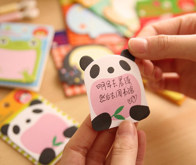 Japan and South Korea Cute Stationery Animal Sticky Notes Cartoon N Times Lazy Eggs Stickers Note Message Sticker Notebook