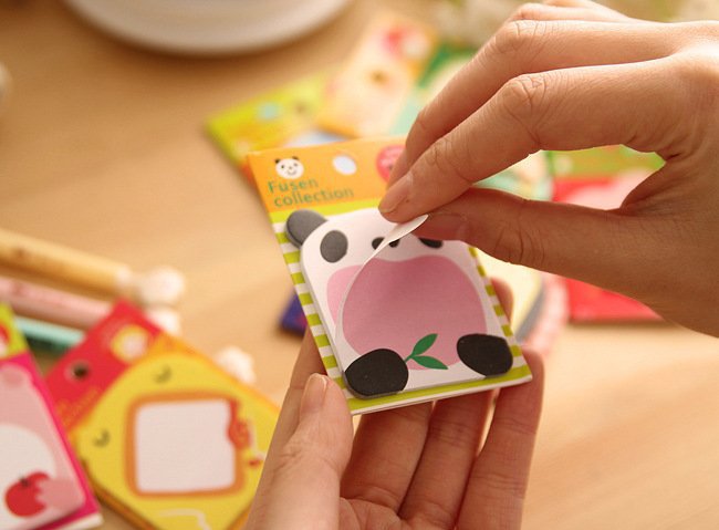 Japan and South Korea Cute Stationery Animal Sticky Notes Cartoon N Times Lazy Eggs Stickers Note Message Sticker Notebook