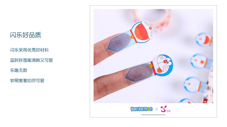 Doraemon Note Sticker Plastic Transparent Label Post-It Boymark Office School Supplies Cute Cartoon Small Note Paper