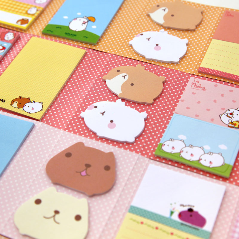 Korean Stationery Note Sticker Wholesale Cute Animal Note Sticker Cartoon Rabbit Note Sticker Sticky Note Wholesale