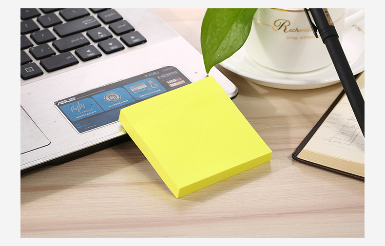 76 * 76mm Fluorescent Sticky Note Color Paper Notepad Office Casual Tear-off Mini Nth Sticker Customized by Manufacturer
