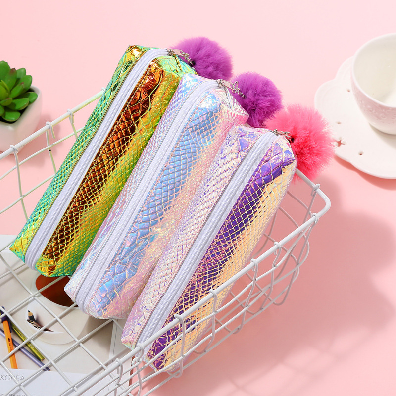 Laser pen bag with ball pen bag PU pen bag pencil bag stationery bag cosmetic bag storage bag Laser pen bag with ball pen bag PU pen bag pencil bag stationery bag cosmetic bag storage bag