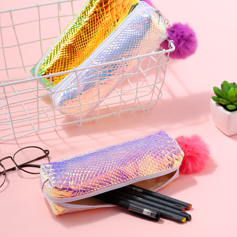 Laser pen bag with ball pen bag PU pen bag pencil bag stationery bag cosmetic bag storage bag Laser pen bag with ball pen bag PU pen bag pencil bag stationery bag cosmetic bag storage bag