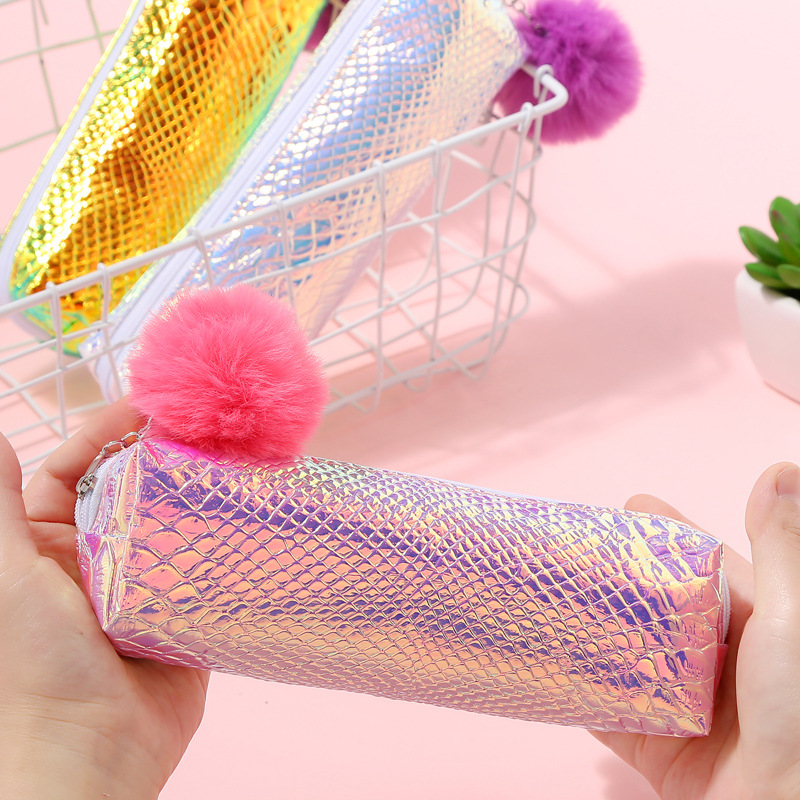 Laser pen bag with ball pen bag PU pen bag pencil bag stationery bag cosmetic bag storage bag Laser pen bag with ball pen bag PU pen bag pencil bag stationery bag cosmetic bag storage bag