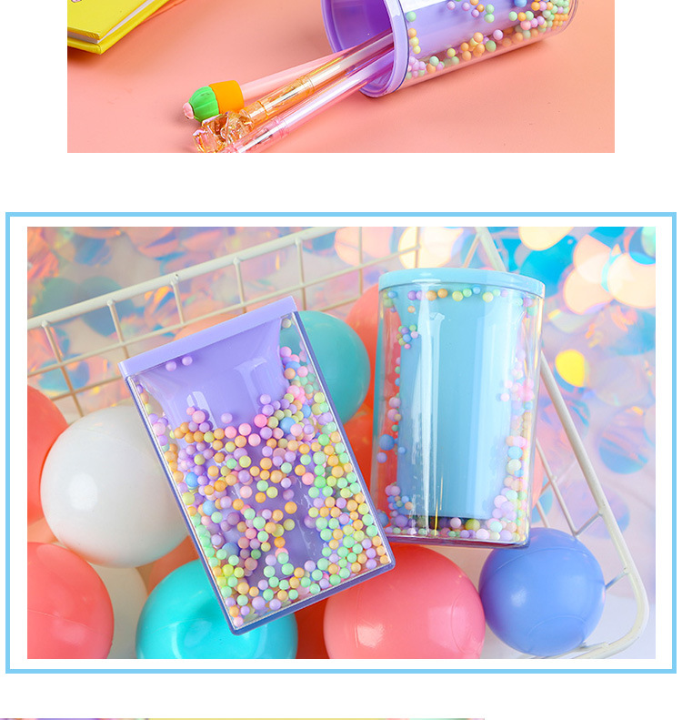 New Student Desktop Storage round and Square Pen Holder Transparent Alec Foam Ball Style Decoration Storage Pen Holder New Student Desktop Storage round and Square Pen Holder Transparent Alec Foam Ball Style Decoration Storage Pen Holder