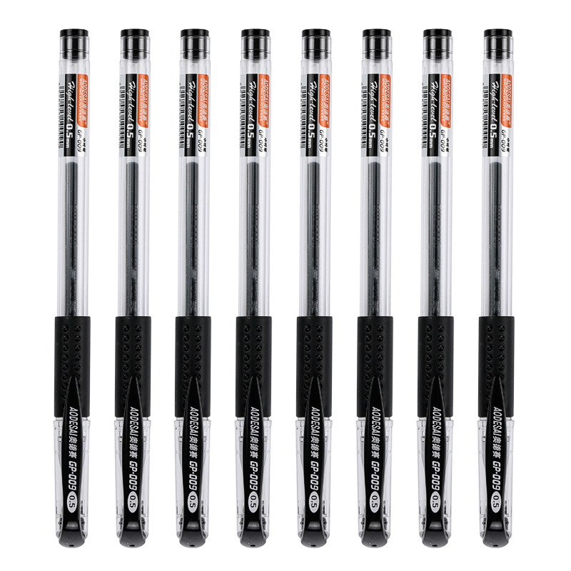 Bulk European Standard Gel Pen Black Writing 0.5mm Bullet Office Supplies Ball Pen Student Signature Pen Wholesale