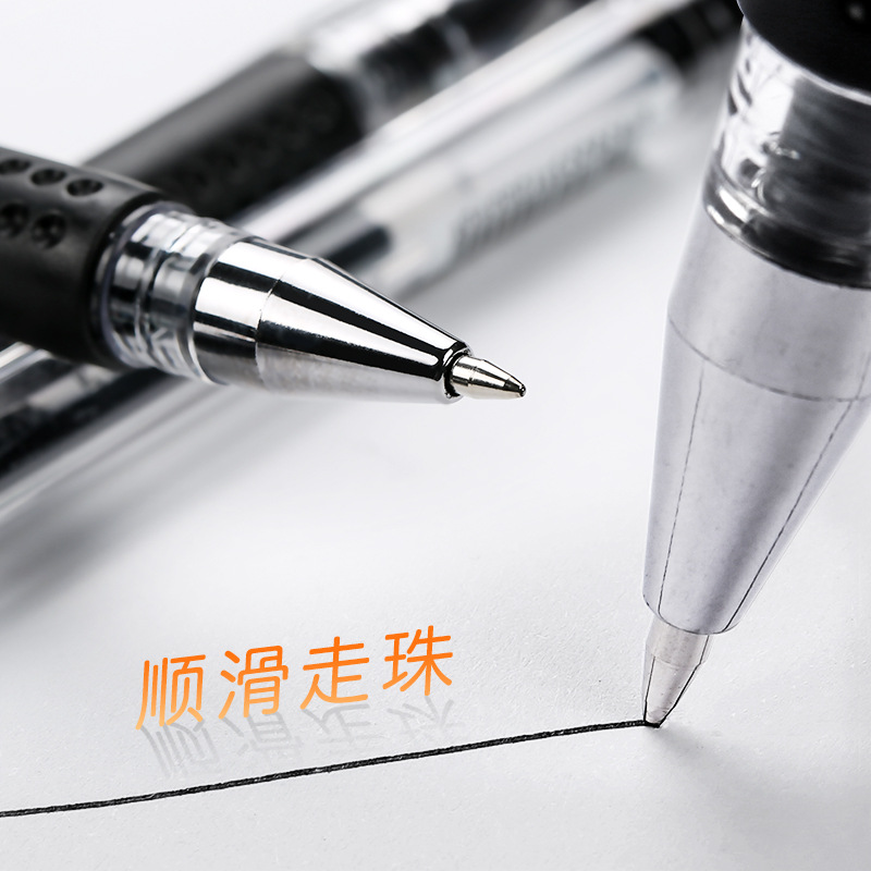 Bulk European Standard Gel Pen Black Writing 0.5mm Bullet Office Supplies Ball Pen Student Signature Pen Wholesale