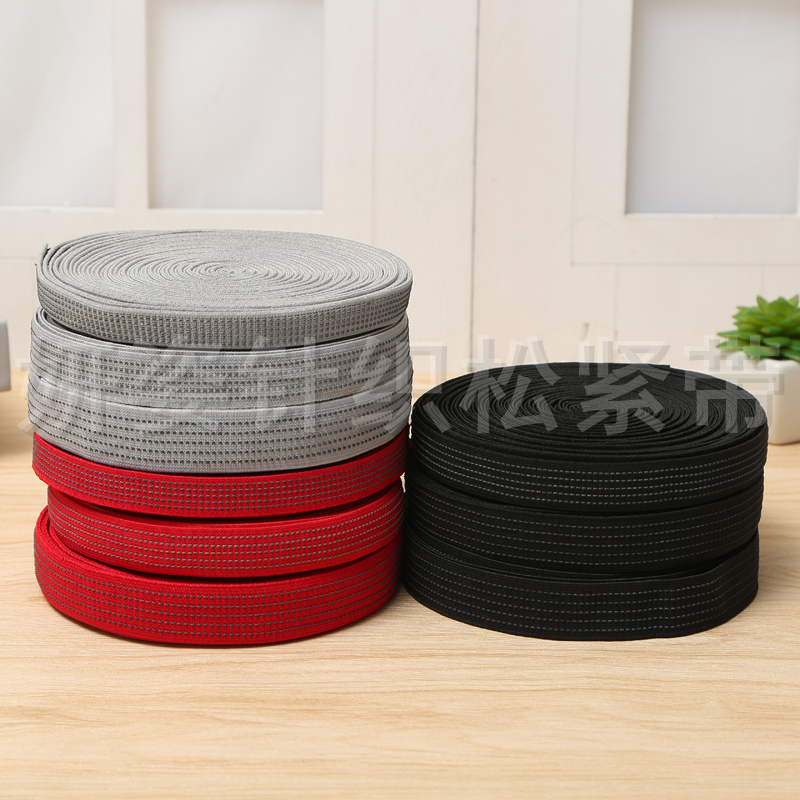 Factory Direct Sales Multi-Specification Jumper Double-Sided Non-Slip Elastic Band Anti-Static Woven Elastic Tape Color Variety