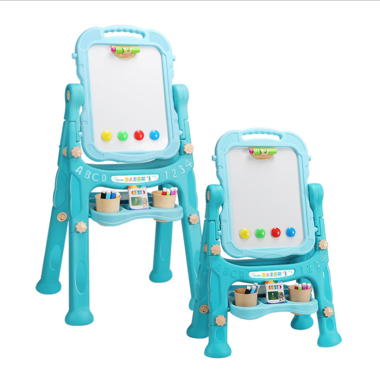 Drawing Board Children Little Kids Bracket Household Small Blackboard Double-Sided Magnetic Drawing Board Ball Pen Erasable Graffiti Whiteboard
