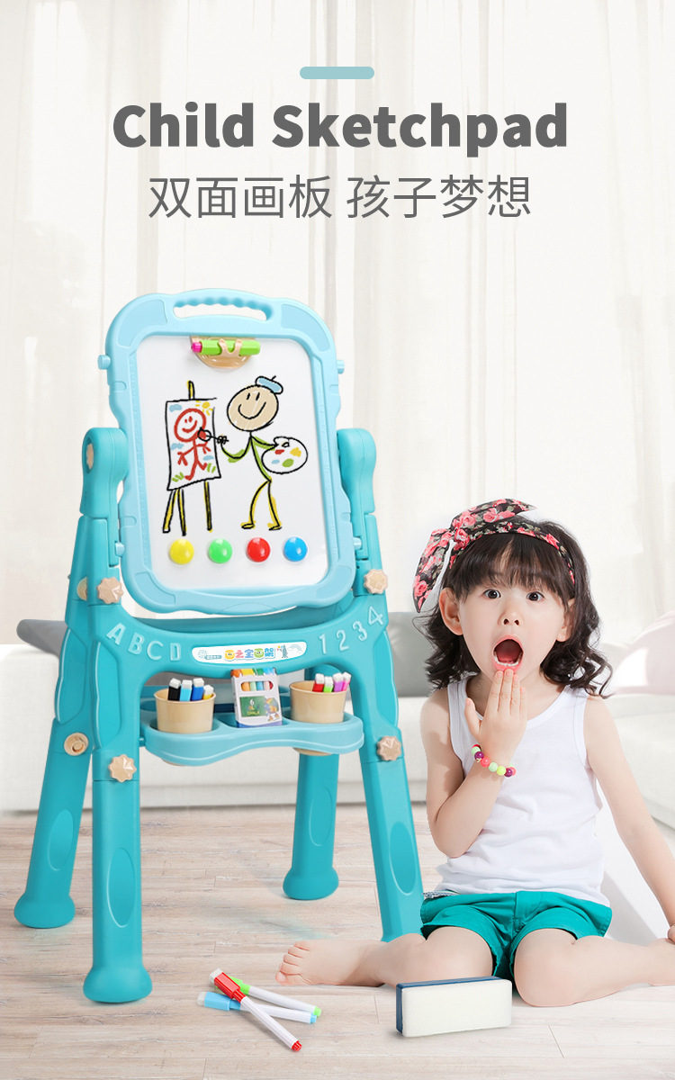 Drawing Board Children Little Kids Bracket Household Small Blackboard Double-Sided Magnetic Drawing Board Ball Pen Erasable Graffiti Whiteboard Drawing Board Children Little Kids Bracket Household Small Blackboard Double-Sided Magnetic Drawing Board Ball Pen Erasable Graffiti Whiteboard