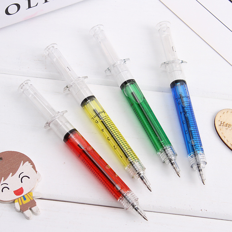 Factory Direct Sales Creative Needle Pen Children&#039;s Toy Pen Syringe Pen Syringe Ball Pen Student Gift