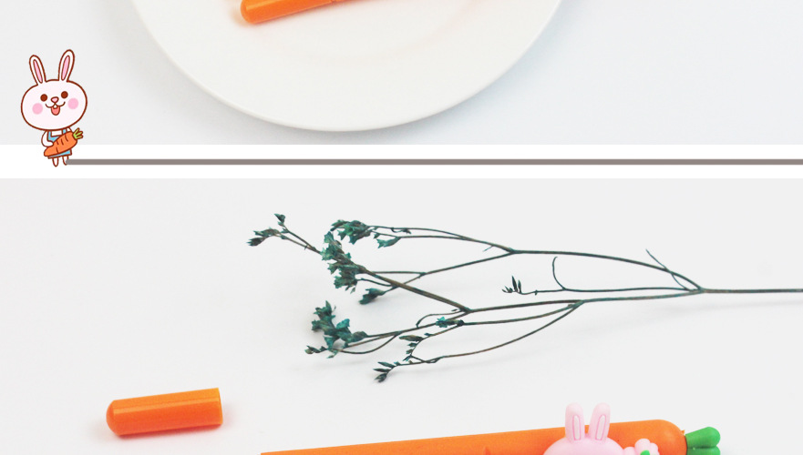 Cartoon Soft Glue Radish Rabbit Stylish Pen Student Gel Pen Fruit Vegetable Ball Pen Creative Learning Stationery Wholesale Cartoon Soft Glue Radish Rabbit Stylish Pen Student Gel Pen Fruit Vegetable Ball Pen Creative Learning Stationery Wholesale