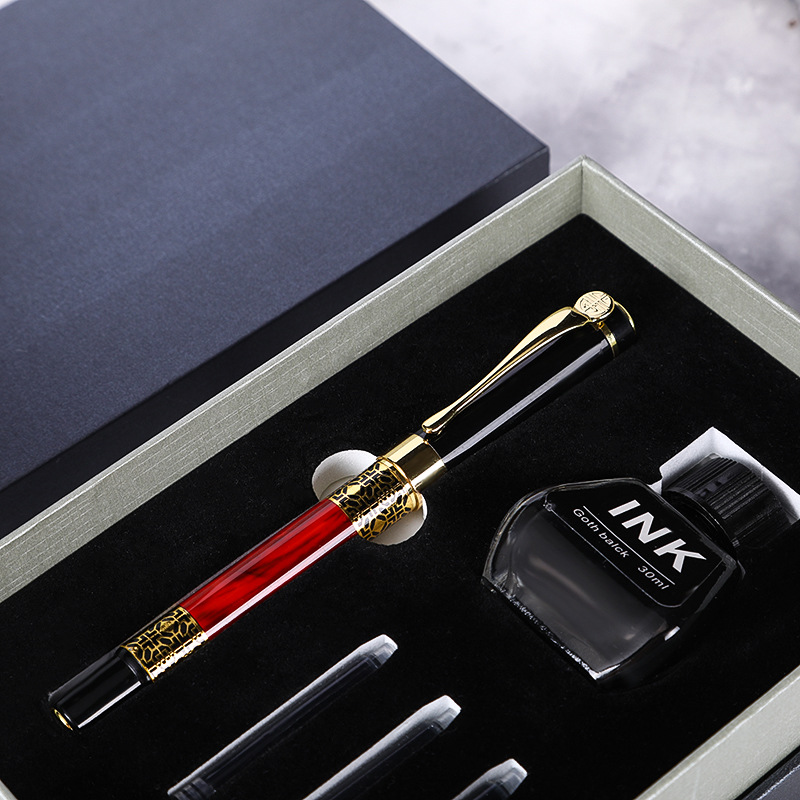 Business Office Pen Ink Sac Ink Dual-Use Pen Kit Can Be Customized Gift Logo Metallic Pen Ball Pen Business Office Pen Ink Sac Ink Dual-Use Pen Kit Can Be Customized Gift Logo Metallic Pen Ball Pen