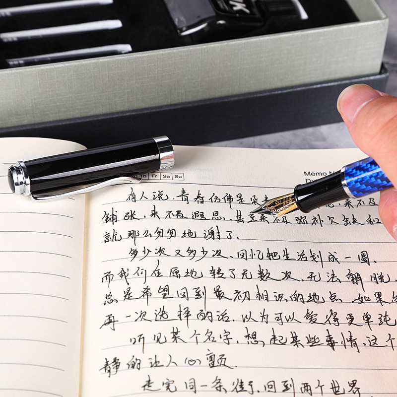 Business Office Pen Ink Sac Ink Dual-Use Pen Kit Can Be Customized Gift Logo Metallic Pen Ball Pen Business Office Pen Ink Sac Ink Dual-Use Pen Kit Can Be Customized Gift Logo Metallic Pen Ball Pen