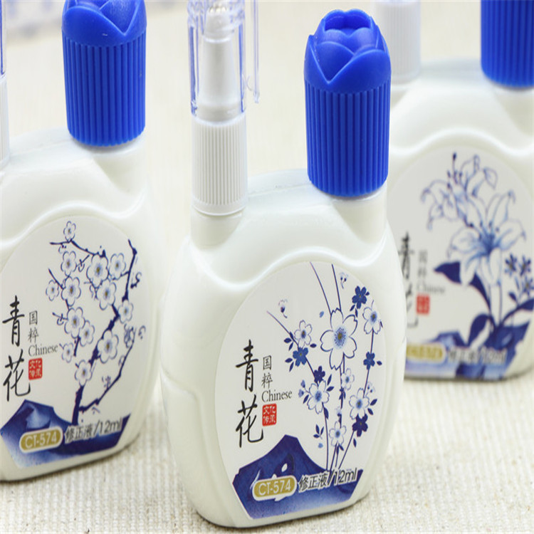 New Cartoon Cute Fresh Pattern Korean Stationery Environmental Protection Steel Head Quick-Drying Correction Fluid Dual-Use Correction Correction Fluid New Cartoon Cute Fresh Pattern Korean Stationery Environmental Protection Steel Head Quick-Drying Correction Fluid Dual-Use Correction Correction Fluid