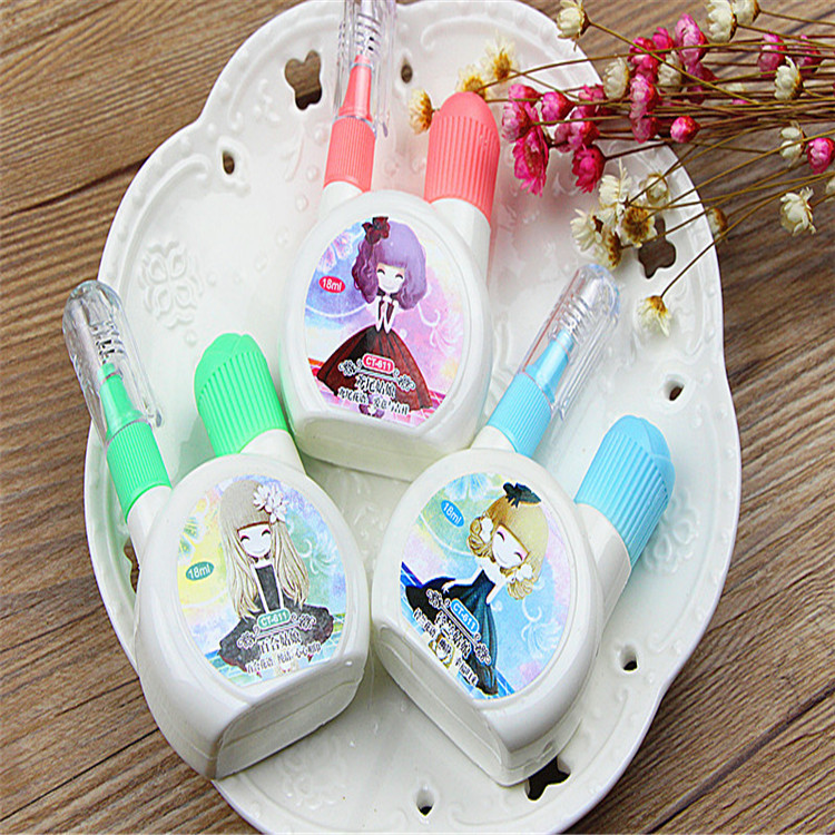 New Cartoon Cute Fresh Pattern Korean Stationery Environmental Protection Steel Head Quick-Drying Correction Fluid Dual-Use Correction Correction Fluid New Cartoon Cute Fresh Pattern Korean Stationery Environmental Protection Steel Head Quick-Drying Correction Fluid Dual-Use Correction Correction Fluid