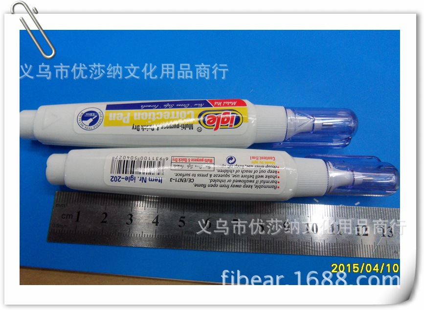 Igle correction pen 202 correction pen, correction fluid, Yiwu, nontoxic, especially white quick-dry Igle correction pen 202 correction pen, correction fluid, Yiwu, nontoxic, especially white quick-dry