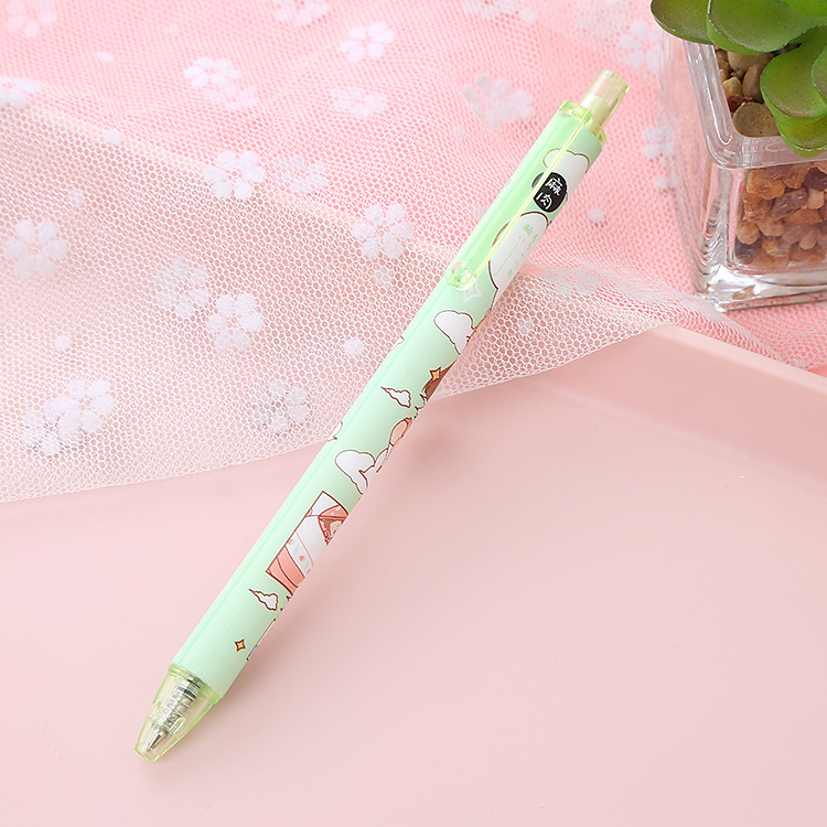INS Cartoon Press Gel Pen Hemp Haemorrhoid Good-looking Student Black 0.5 Cute Ball Pen Hemp Ball Pen