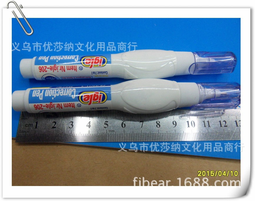 Igle correction pen 206 correction pen, correction fluid, Yiwu, nontoxic, especially white quick-dry Igle correction pen 206 correction pen, correction fluid, Yiwu, nontoxic, especially white quick-dry