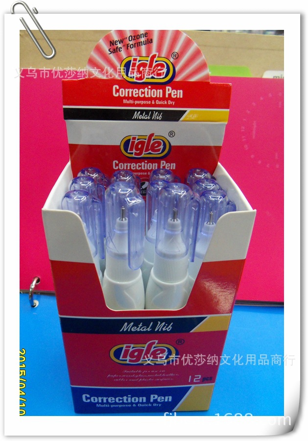 Igle correction pen 206 correction pen, correction fluid, Yiwu, nontoxic, especially white quick-dry Igle correction pen 206 correction pen, correction fluid, Yiwu, nontoxic, especially white quick-dry