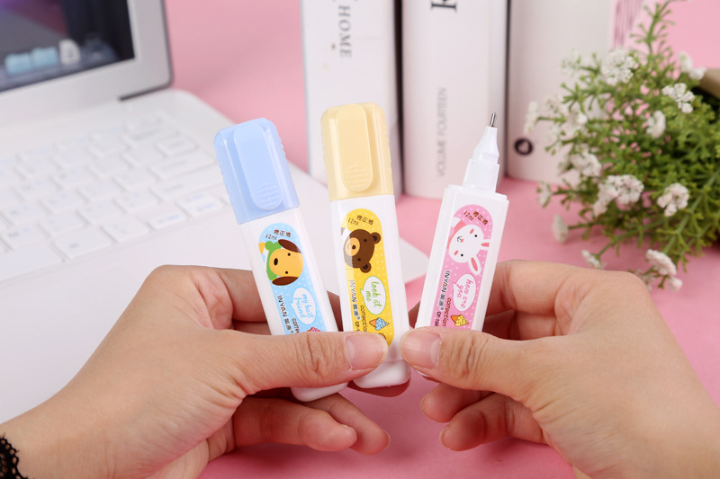 Yingyuan Environmental Protection Correction Fluid Cartoon Pen Steel Head Correction Fluid Creative Student Cute Stationery Correction Fluid Wholesale Yingyuan Environmental Protection Correction Fluid Cartoon Pen Steel Head Correction Fluid Creative Student Cute Stationery Correction Fluid Wholesale