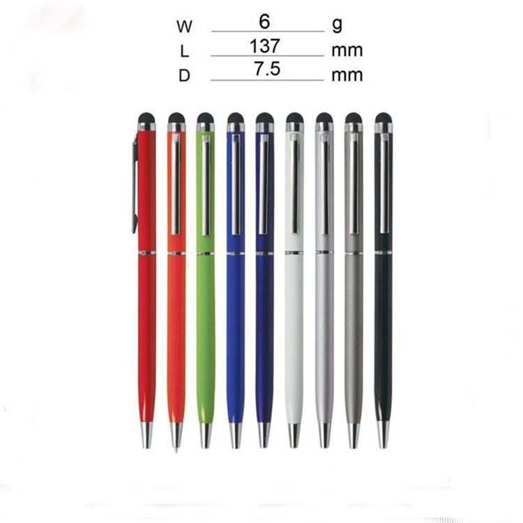 Colorful Custom Logo Small Gaussian Touch Screen Metal Ball Point Pen Advertising Ballpoint Pen Colorful Custom Logo Small Gaussian Touch Screen Metal Ball Point Pen Advertising Ballpoint Pen