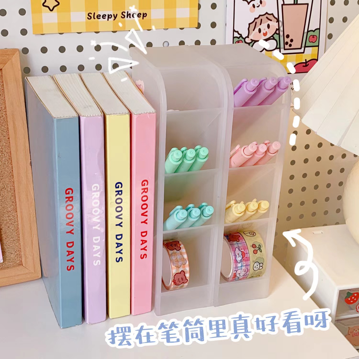 INS Macaron Color Pressing Pen Black Gel Pen Student School Gifts 0.5mm Quick-Drying Ball Pen Office Stationery