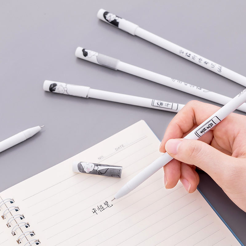 Xueba Gel Pen Cartoon Cute Creative Carbon Signature Ball Pen Student Stationery Gift Prize Stationery Manufacturer