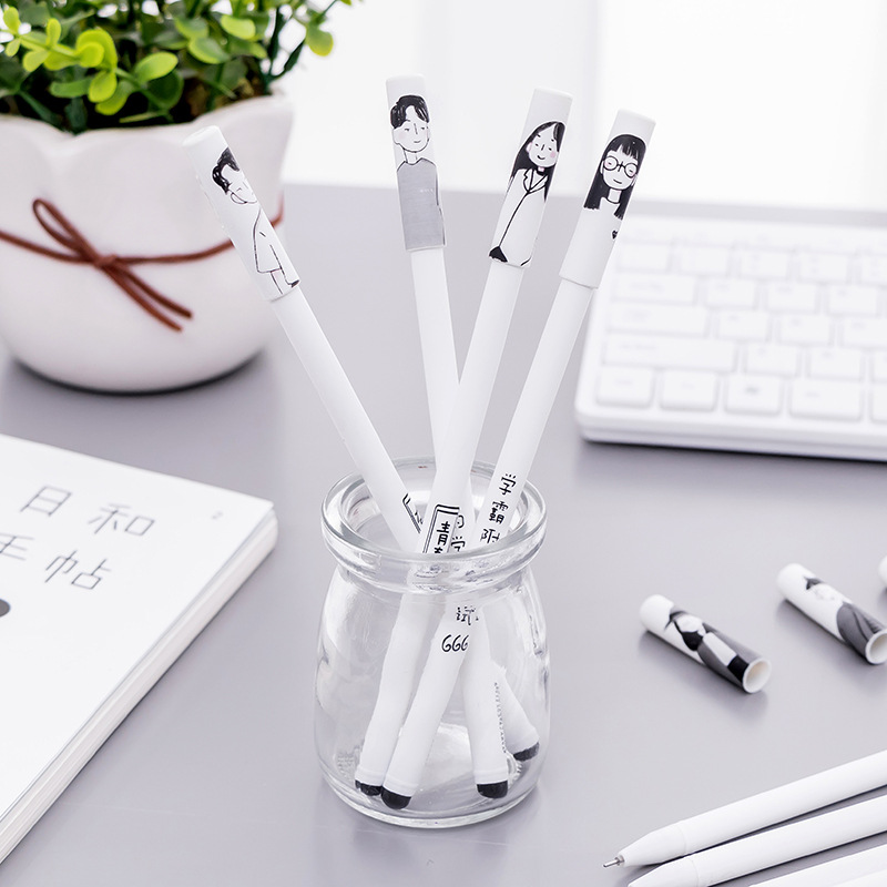 Xueba Gel Pen Cartoon Cute Creative Carbon Signature Ball Pen Student Stationery Gift Prize Stationery Manufacturer