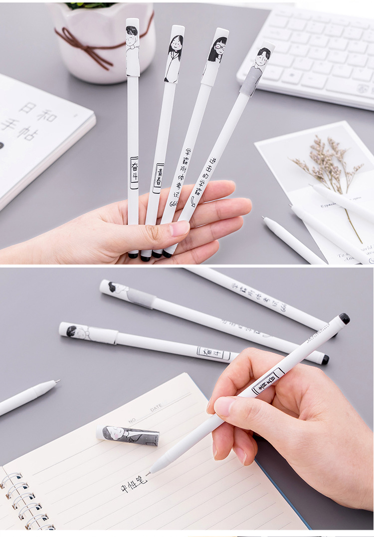 Xueba Gel Pen Cartoon Cute Creative Carbon Signature Ball Pen Student Stationery Gift Prize Stationery Manufacturer