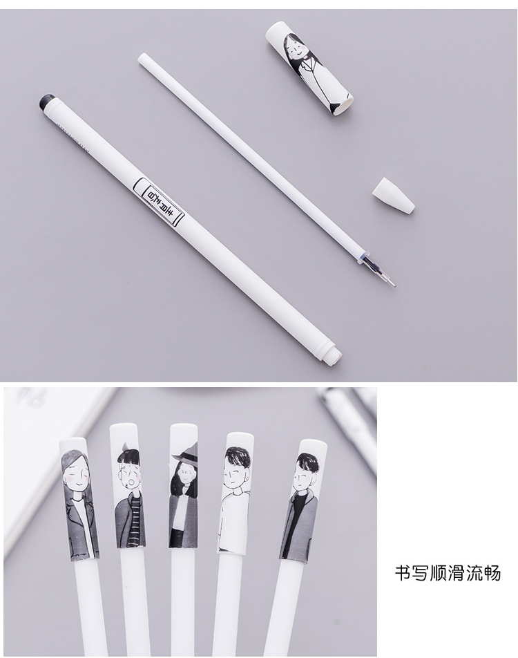 Xueba Gel Pen Cartoon Cute Creative Carbon Signature Ball Pen Student Stationery Gift Prize Stationery Manufacturer