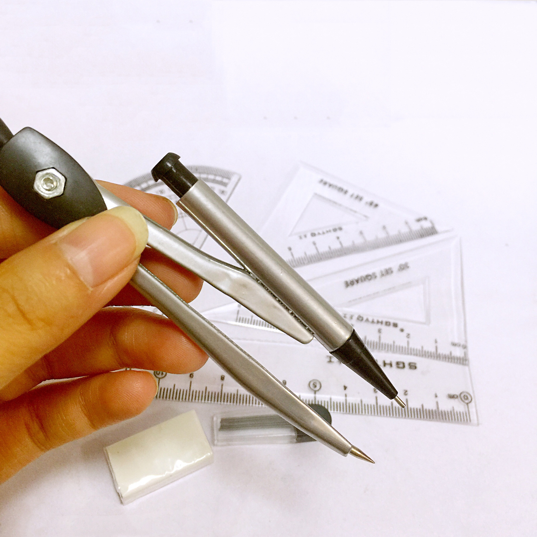 Wholesale Student with Ruler Sets Rubber 7-Piece Set Compasses Student Drawing Measuring Examination Exclusive Compasses Set Wholesale Student with Ruler Sets Rubber 7-Piece Set Compasses Student Drawing Measuring Examination Exclusive Compasses Set