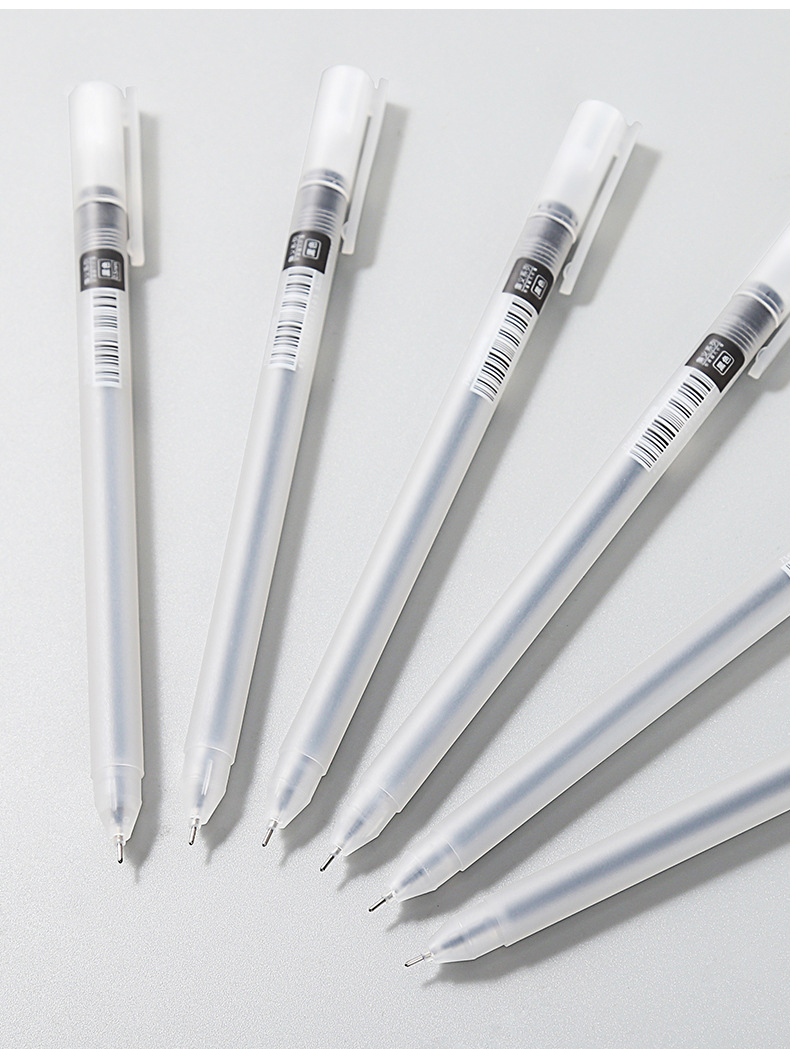 Ruixiang Ins Simple Style Frosted Gel Pen Carbon Ball Pen Signature Pen Office Stationery Student Red and Black Pen Wholesale Ruixiang Ins Simple Style Frosted Gel Pen Carbon Ball Pen Signature Pen Office Stationery Student Red and Black Pen Wholesale