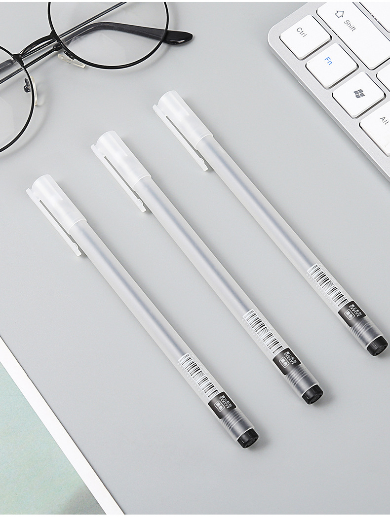 Ruixiang Ins Simple Style Frosted Gel Pen Carbon Ball Pen Signature Pen Office Stationery Student Red and Black Pen Wholesale Ruixiang Ins Simple Style Frosted Gel Pen Carbon Ball Pen Signature Pen Office Stationery Student Red and Black Pen Wholesale