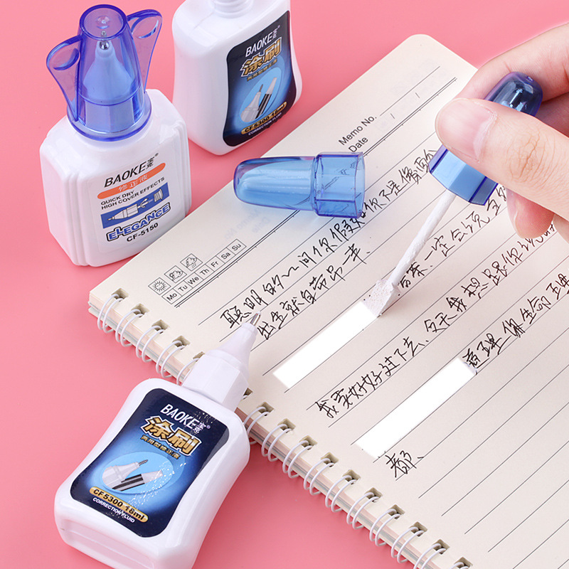 Correction Fluid 18ml Eliminate the Word Correction Fluid Pen Quick-Drying Non-Toxic for Pupils Ink Eradicator Correction Fluid Correction Pen Wholesale