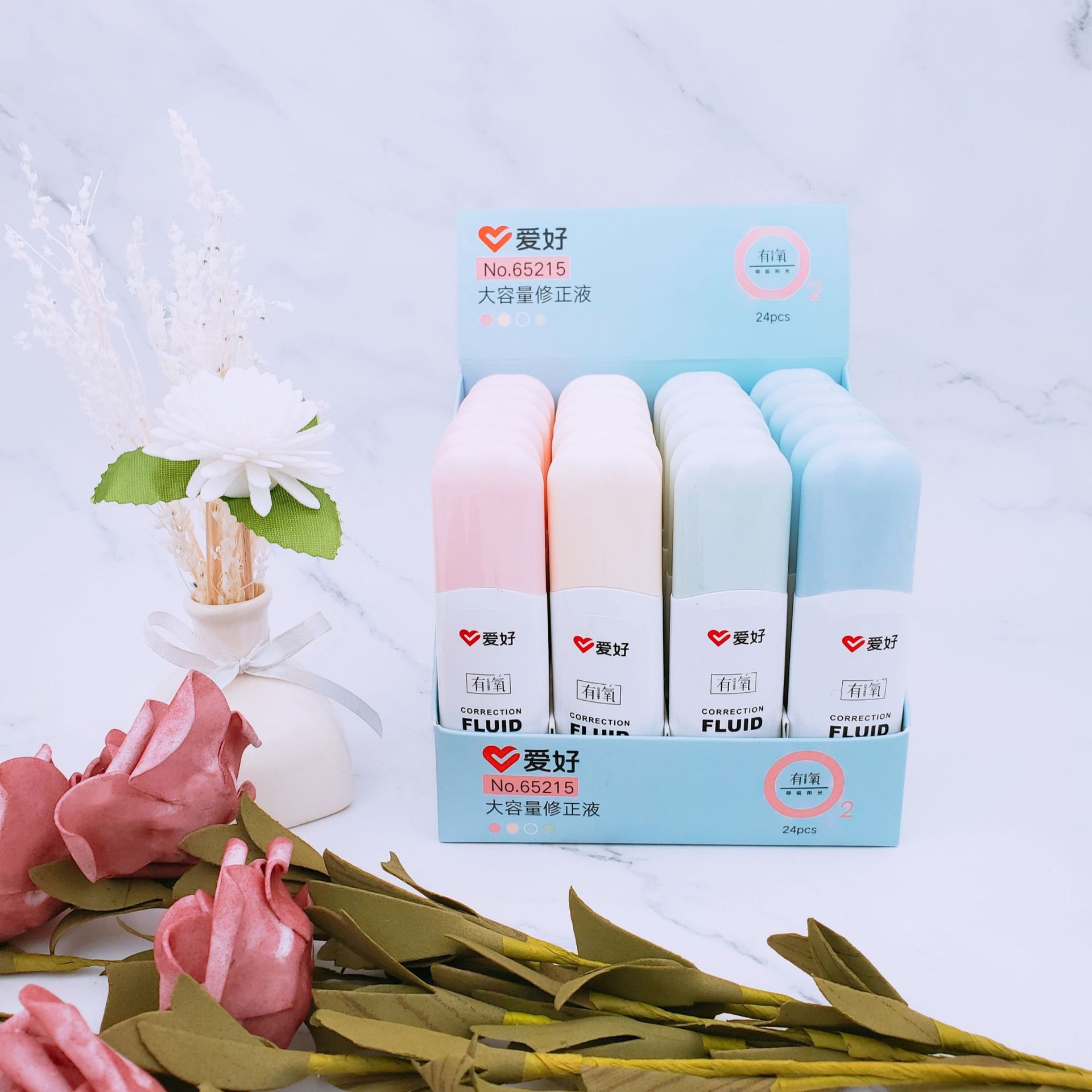 Aihao Stationery Aerobic 65215 Large Capacity Correction Fluid 20G Creative Pattern Correction Fluid Student Correction Fluid