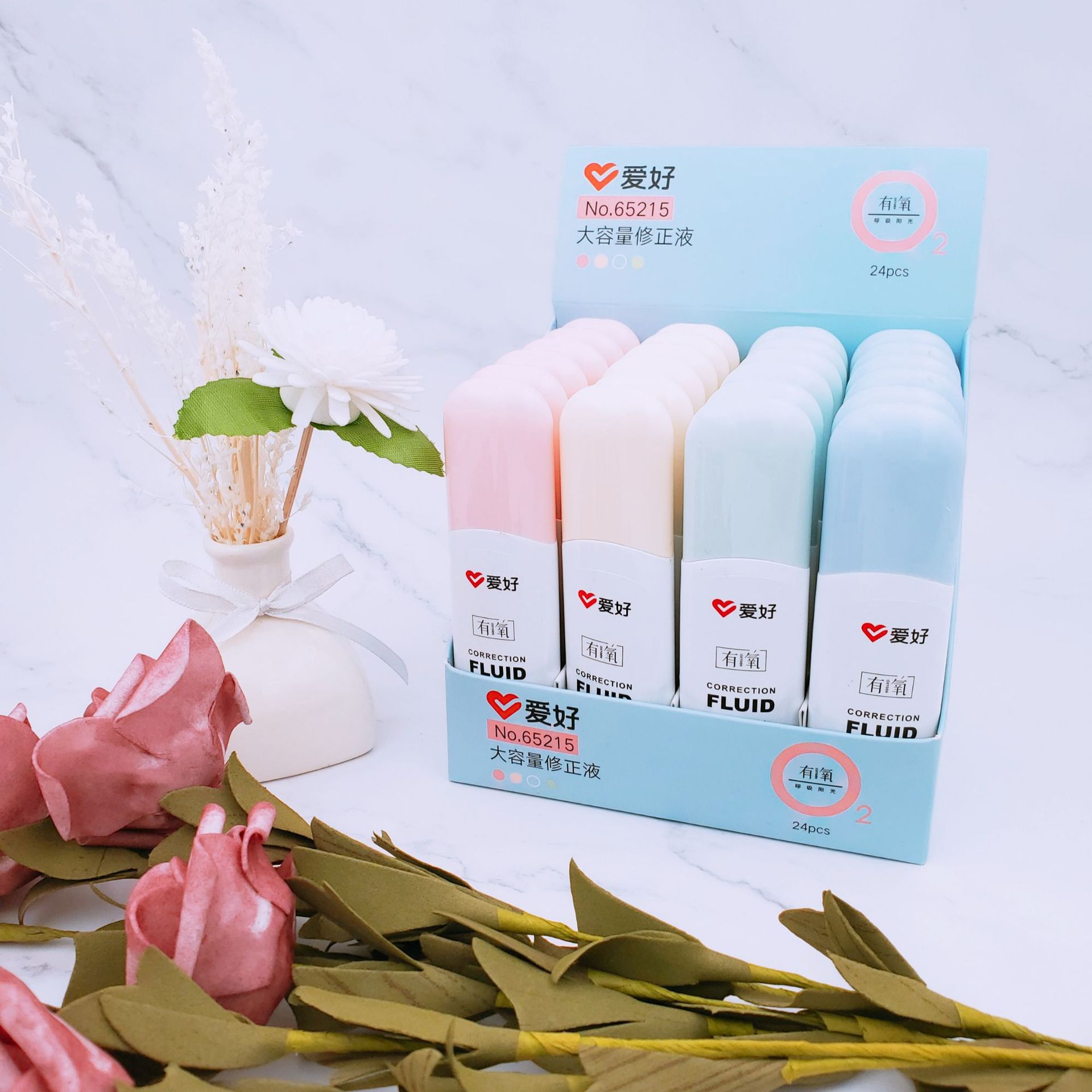 Aihao Stationery Aerobic 65215 Large Capacity Correction Fluid 20G Creative Pattern Correction Fluid Student Correction Fluid