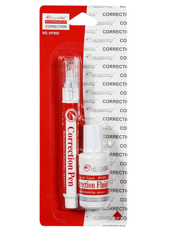 HUANyang nice price hot selling quick dry multi purpose 7ml correction pen fluid for school HUANyang nice price hot selling quick dry multi purpose 7ml correction pen fluid for school