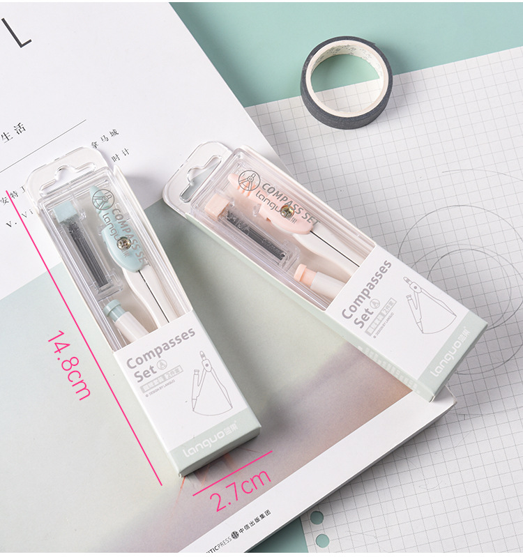 Languo Compasses Set Test Compasses Automatic Pencil Lead Pen Compasses Student Drawing Set Languo Compasses Set Test Compasses Automatic Pencil Lead Pen Compasses Student Drawing Set
