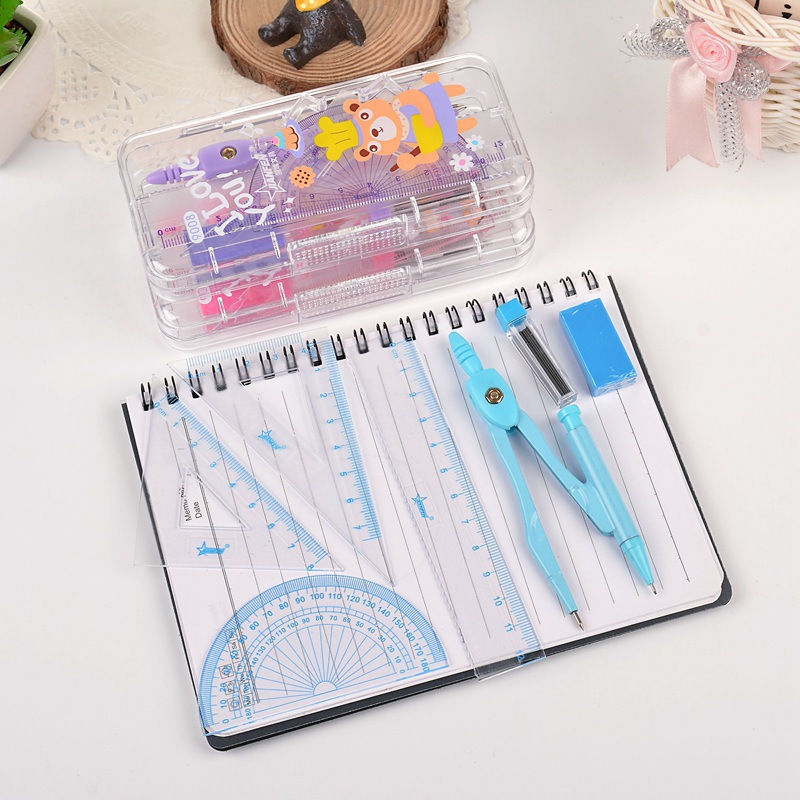 Classic 9008 Compasses Ruler Set Fresh Student Studying Stationery Supplies Drawing Measuring Ruler Compasses Classic 9008 Compasses Ruler Set Fresh Student Studying Stationery Supplies Drawing Measuring Ruler Compasses