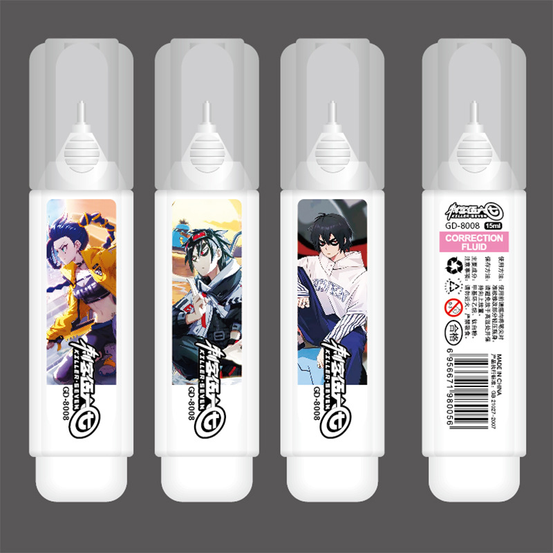 Cartoon Correction Fluid Correction Fluid Student Steel Head Correction Fluid Study Stationery Pen Shape Correction Fluid Wholesale Cartoon Correction Fluid Correction Fluid Student Steel Head Correction Fluid Study Stationery Pen Shape Correction Fluid Wholesale