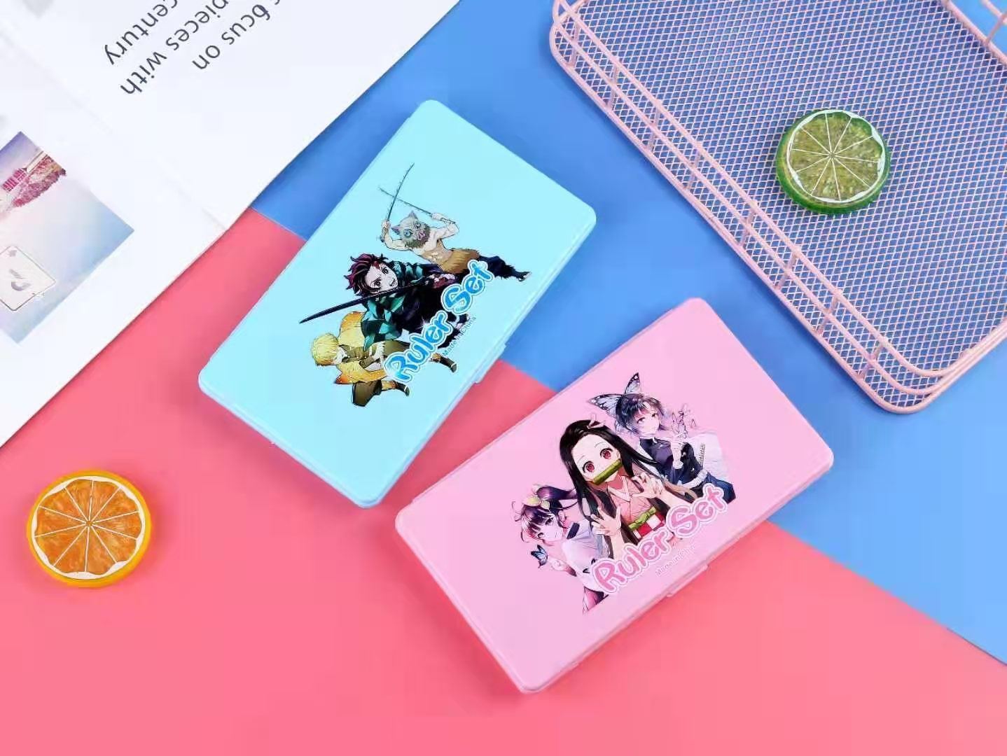Anime Merchandise Student Compasses Ruler Set Refill 7-Piece Set Student Stationery Gift Anime Merchandise Student Compasses Ruler Set Refill 7-Piece Set Student Stationery Gift