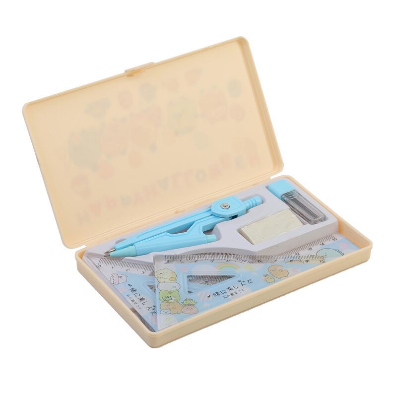 Anime Merchandise Student Compasses Ruler Set Refill 7-Piece Set Student Stationery Gift Anime Merchandise Student Compasses Ruler Set Refill 7-Piece Set Student Stationery Gift